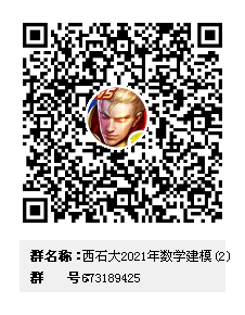 西石大2021年數學建模(2)群二維碼
